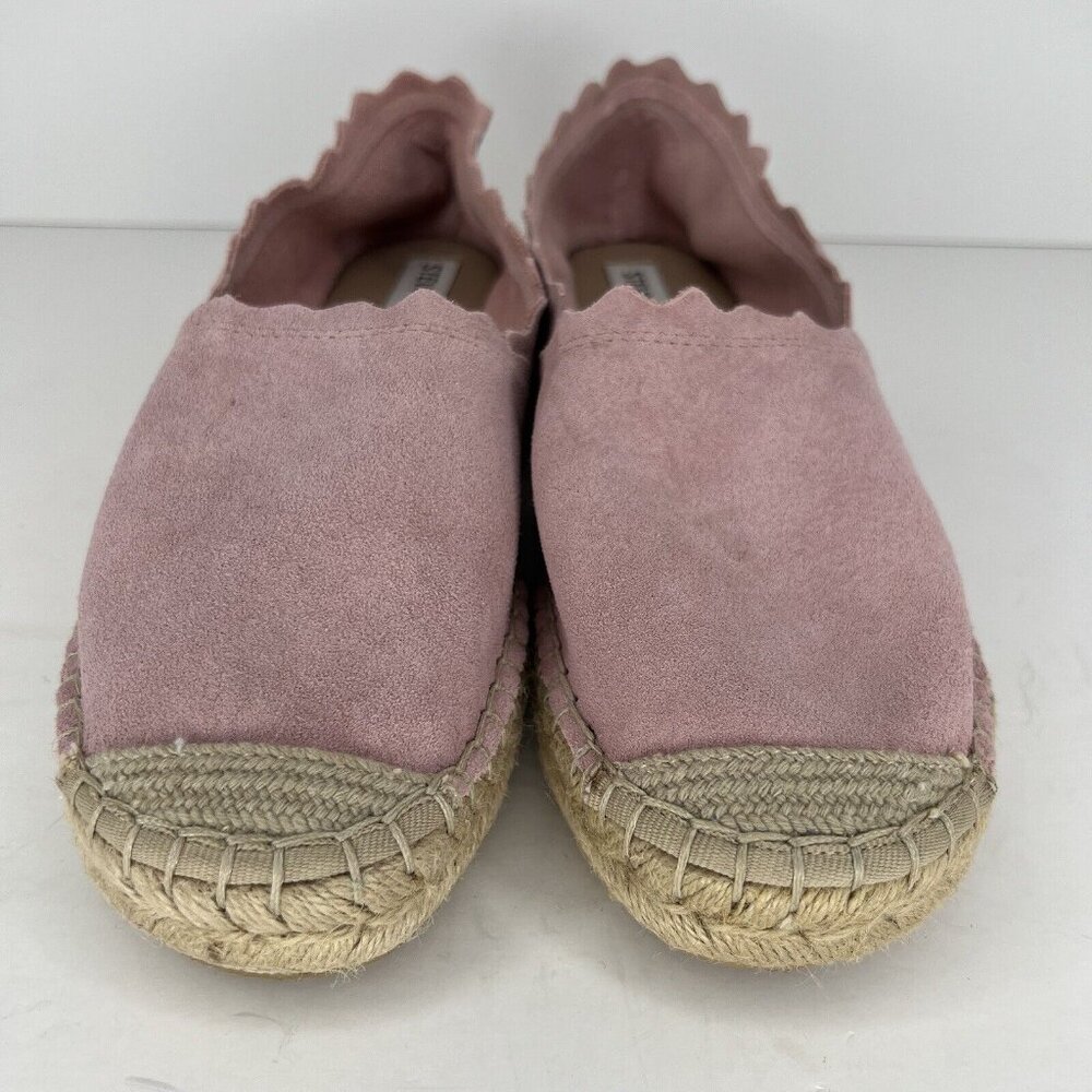 Steve Madden Pink Suede Slip-On Womens Size 7.5 Espadrilles Breathable Flats - Picture 3 of 10